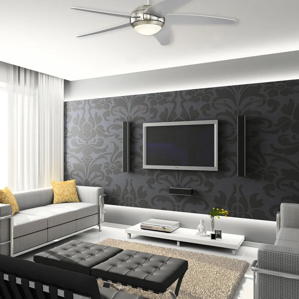 Westinghouse Loftventilatorer > Bendan LED-ventilator vinge sølv