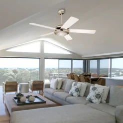 Loftventilatorer ^ Westinghouse Comet Titan ventilator, hvid og ahorn