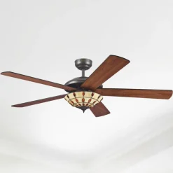 Westinghouse Loftventilatorer > Comet T - Ventilator med Tiffany-glas