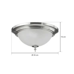 Loftlamper ^ Westinghouse Harwell loftlampe, nikkel