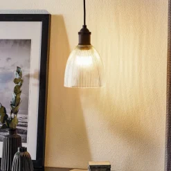 Westinghouse Pendellamper > hængelampe 6338540, rillet glas