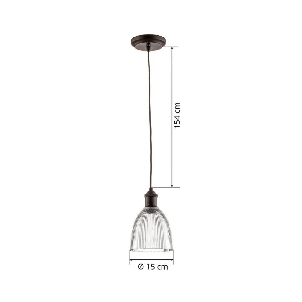 Westinghouse Pendellamper > hængelampe 6338540, rillet glas