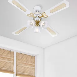 Loftventilatorer ^ Westinghouse Princess Trio ventilator hvid 105 cm