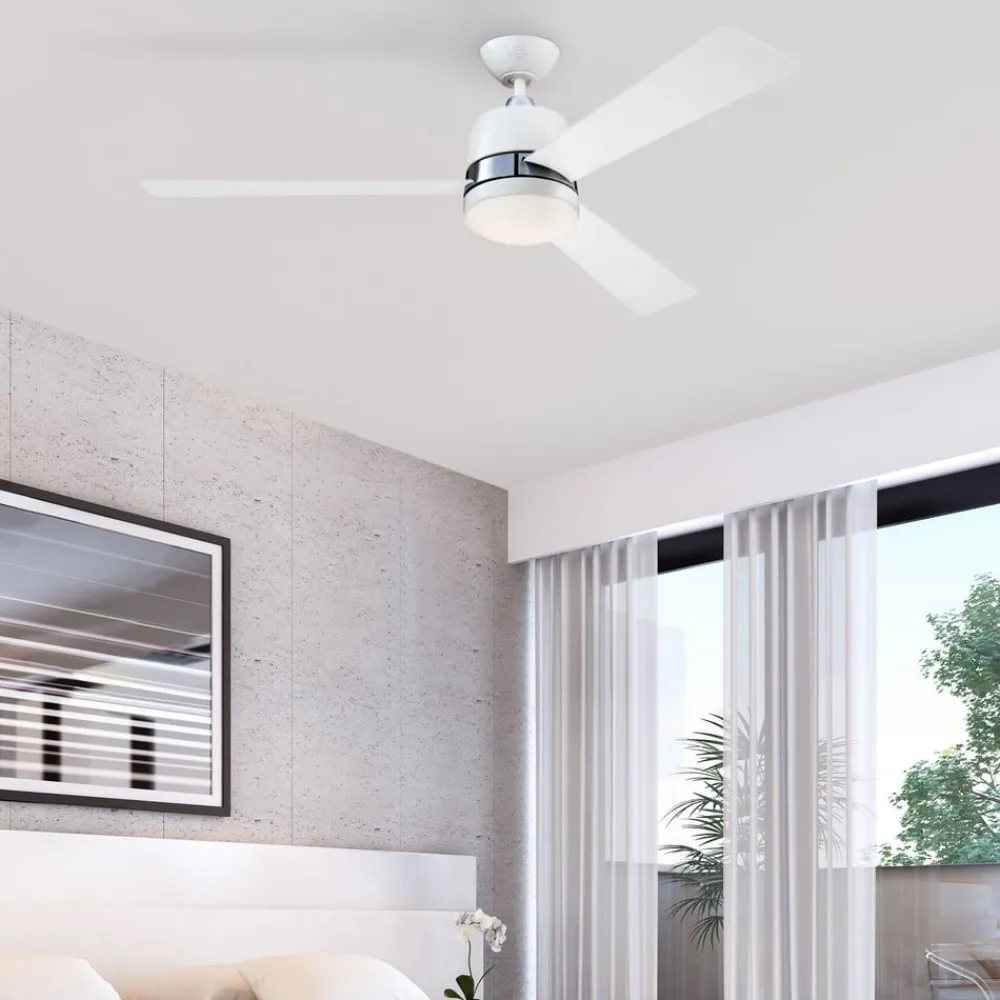 Westinghouse Loftventilatorer > Tristan ventilator, lys, hvid/ahorn