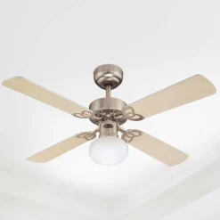 Westinghouse Loftventilatorer > Vegas ventilator m. lys Lys, aluminium b.