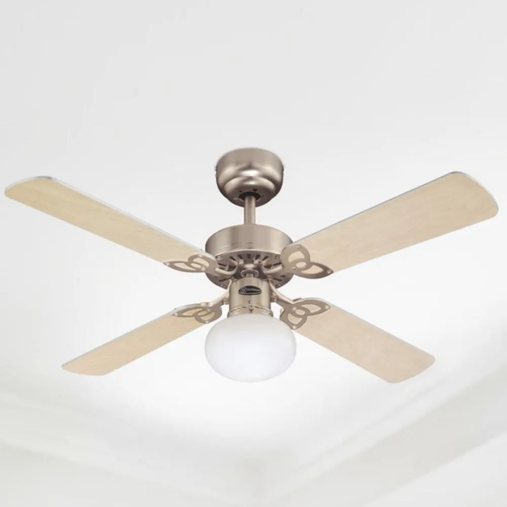 Westinghouse Loftventilatorer > Vegas ventilator m. lys Lys, aluminium b.