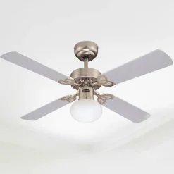 Westinghouse Loftventilatorer > Vegas ventilator m. lys Lys, aluminium b.