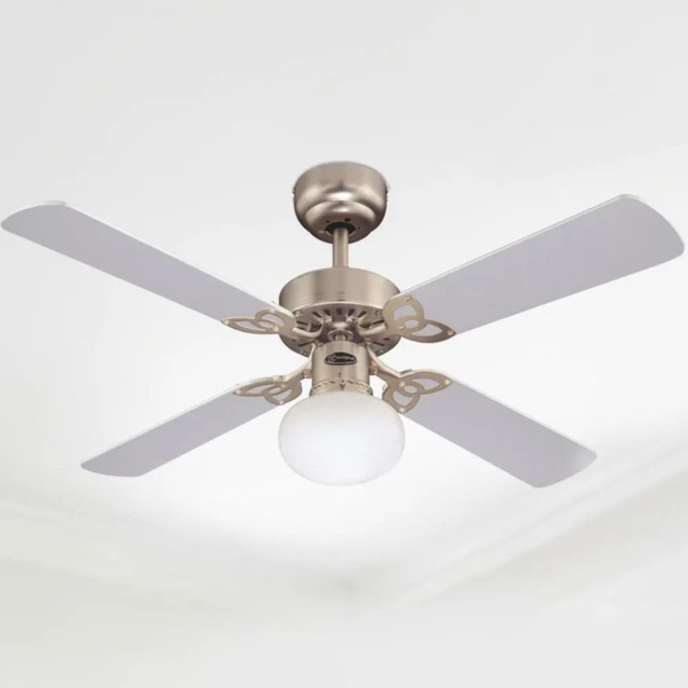Westinghouse Loftventilatorer > Vegas ventilator m. lys Lys, aluminium b.