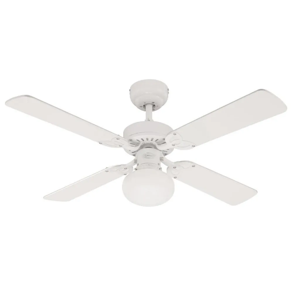 Loftventilatorer ^ Westinghouse Vegas ventilator, lys, hvid/fyr
