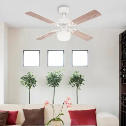 Loftventilatorer ^ Westinghouse Vegas ventilator, lys, hvid/fyr