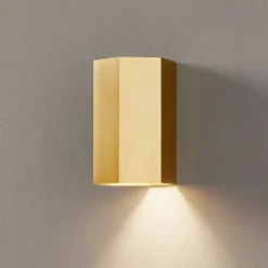 Væglamper|Væglamper ^ Wever & Ducré Lighting WEVER & DUCRÉ Hexo mini 1.0 Væglampe 11,5 cm guld