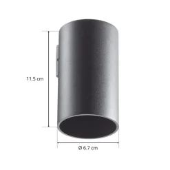 Wever & Ducré Lighting Væglamper > WEVER & DUCRÉ Ray mini 1.0 væglampe sort