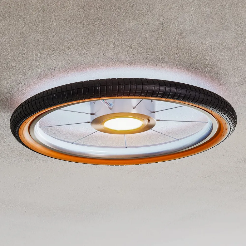 Loftlamper ^ Evotec Wheel LED-loftlampe, RGB, sort
