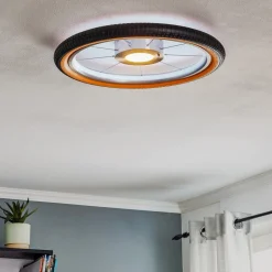 Loftlamper ^ Evotec Wheel LED-loftlampe, RGB, sort