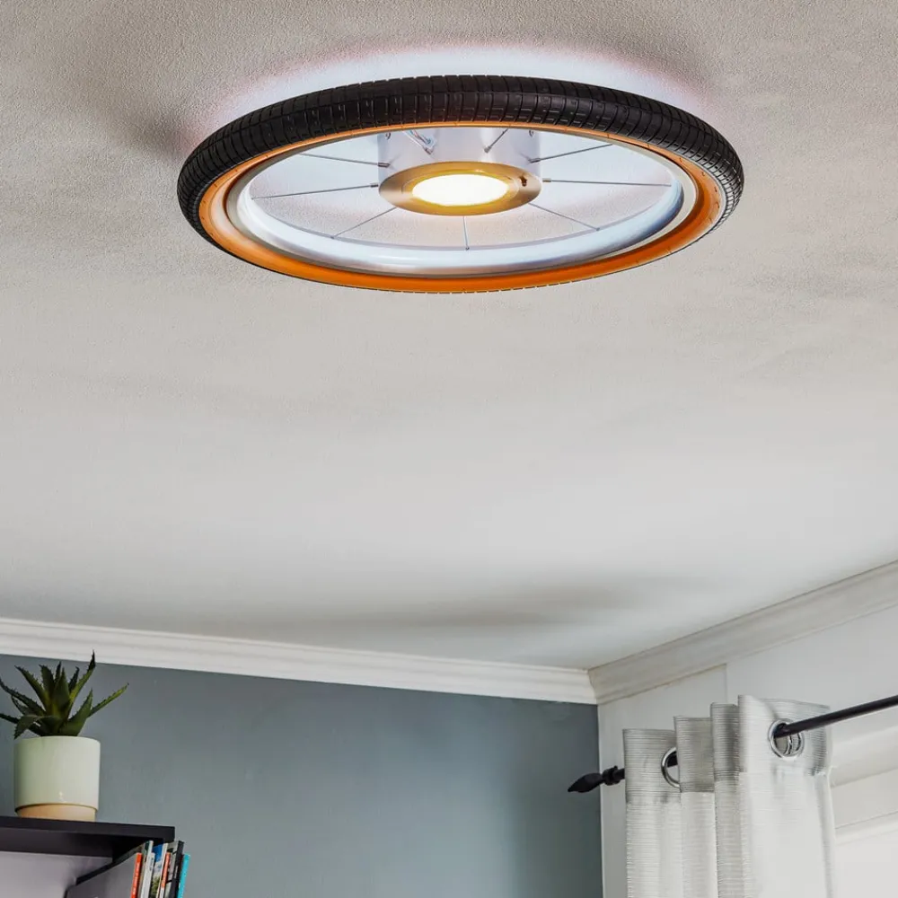 Loftlamper ^ Evotec Wheel LED-loftlampe, RGB, sort