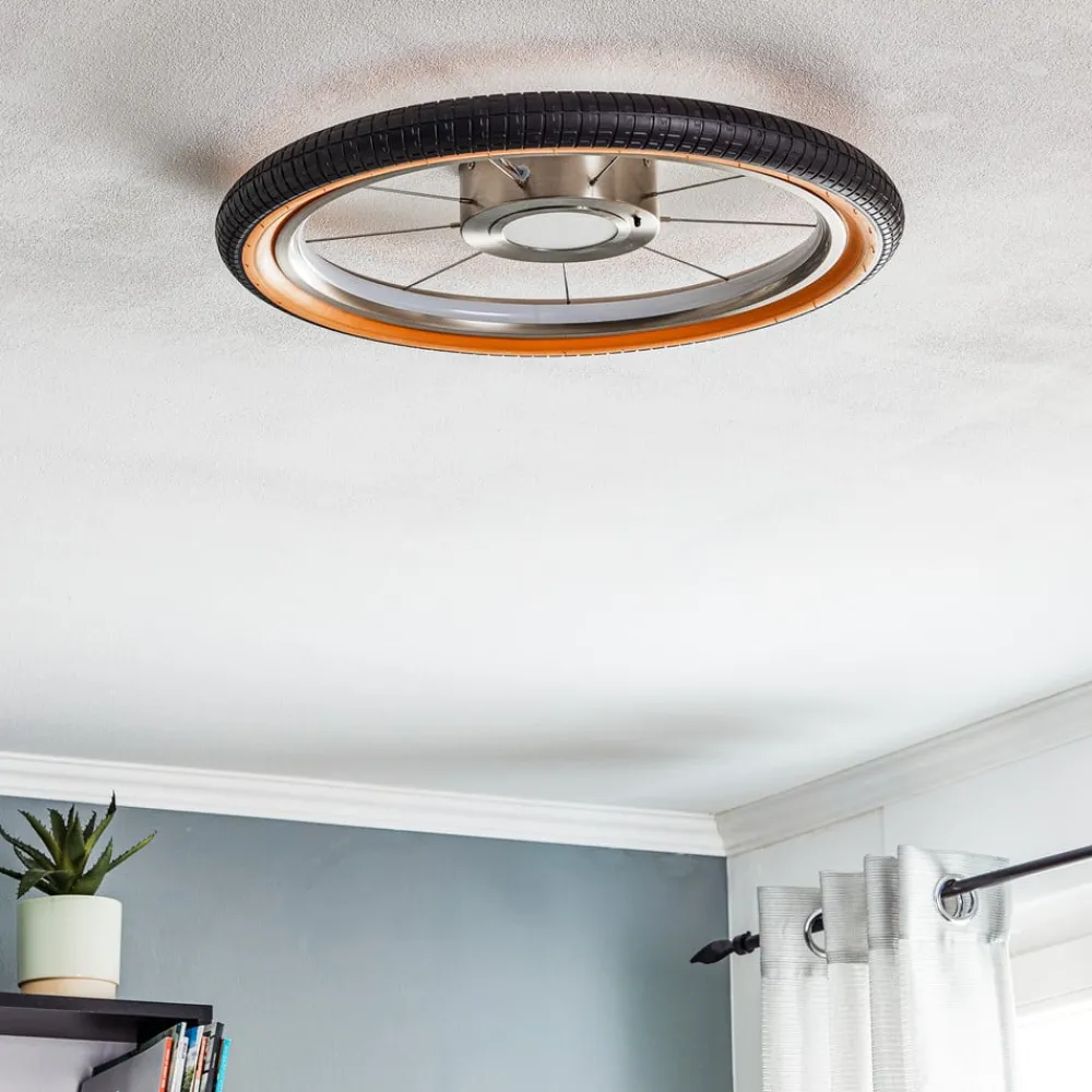 Loftlamper ^ Evotec Wheel LED-loftlampe, RGB, sort