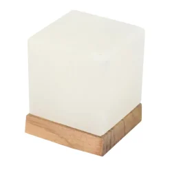 Wagner Life Dekorationsbelysning > White Line Kubus saltlampe med sokkel, USB