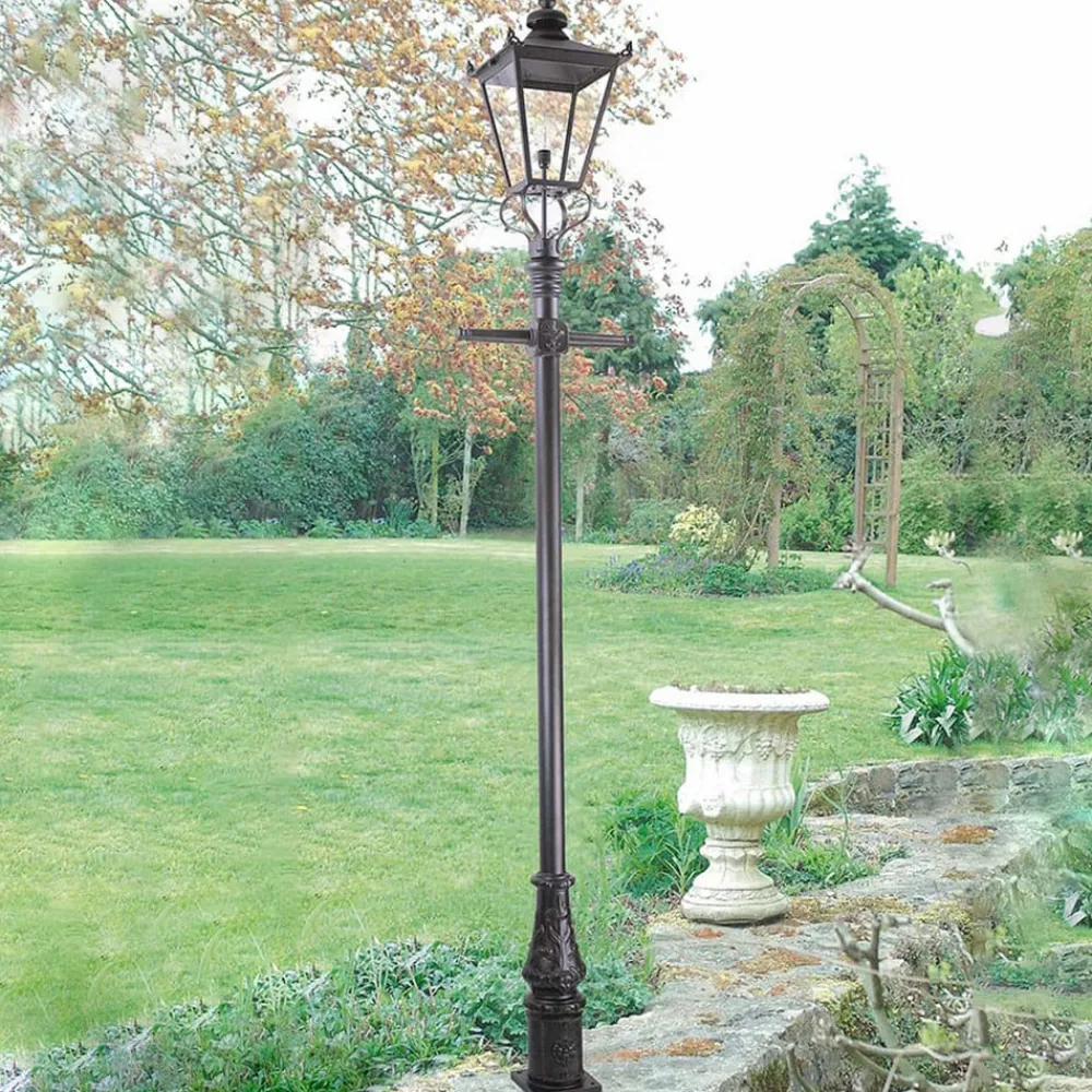 Gadebelysning ^ Elstead Wilmslow gadelampe, sort, 1 lyskilde, højde 82,5cm