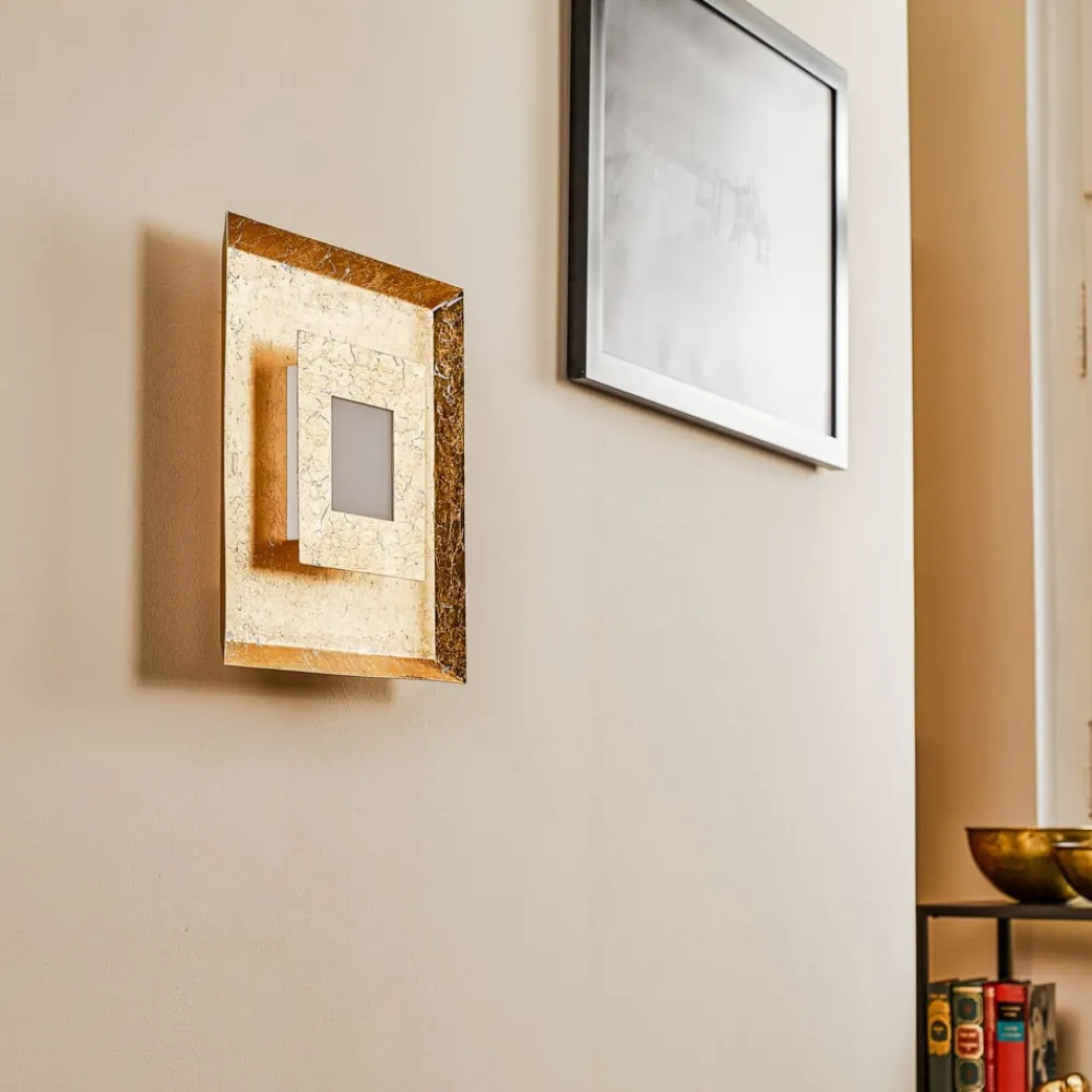 Eco-Light Væglamper > Window LED-væglampe, 32x32 cm, guld