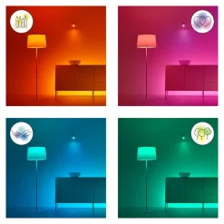 WiZ Dæmpbar Led-Pære|Smarte Lyskilder > A60 LED-pære mat WiFi E27 8,5W RGBW 2-pak