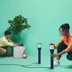 Gadebelysning ^ WiZ Elpas LED-gadelampe sort RGBW udvidelse