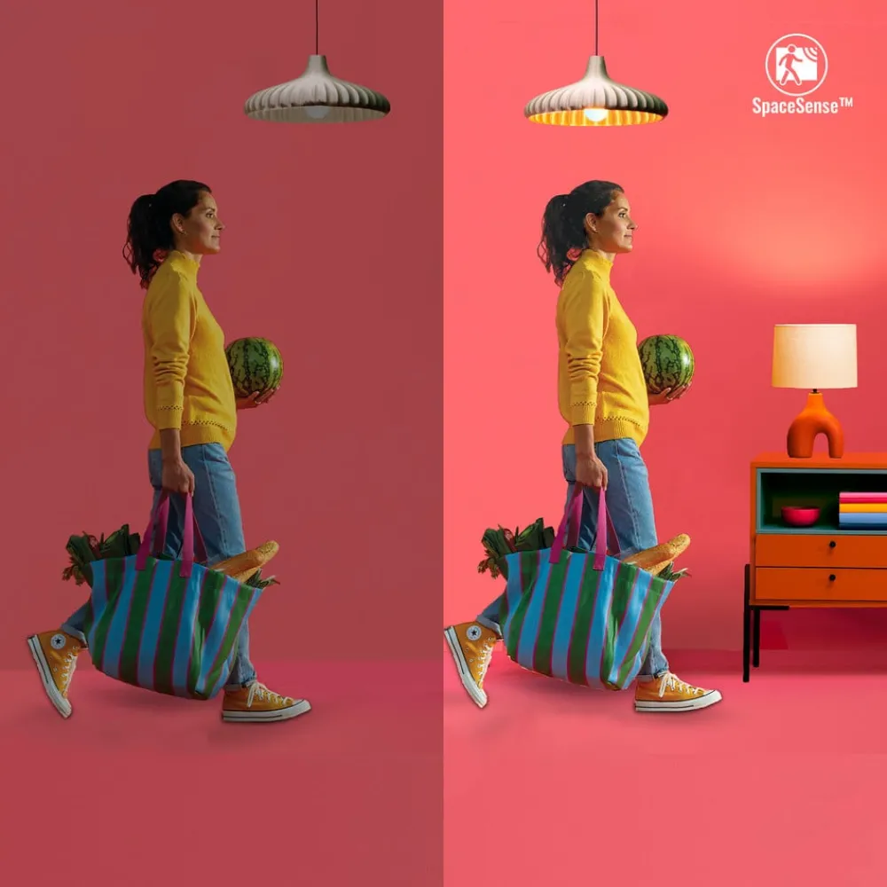 WiZ Dæmpbar Led-Pære|Smarte Lyskilder > P45 LED-pære E27 4,9 W dråbeformet satineret RGBW
