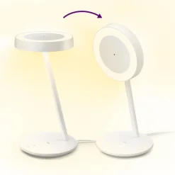 Arbejdsrum/Kontor|Bordlamper ^ WiZ Portrait LED-bordlampe, ringlys, sensor, CCT