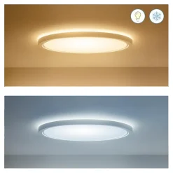 Loftlamper|Loftlamper ^ WiZ SuperSlim LED-loftslampe RGBW Ø42cm hvid