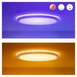 Loftlamper|Loftlamper ^ WiZ SuperSlim LED-loftslampe RGBW Ø42cm hvid