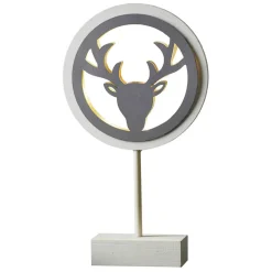 Dekorationsbelysning ^ STAR TRADING Woodworks LED-deko-bordlampe