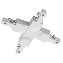 Trio Lighting Skinnesystem > X-connector DUOline 2-fase skinne, hvid mat