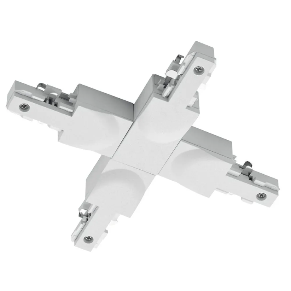 Trio Lighting Skinnesystem > X-connector DUOline 2-fase skinne, hvid mat