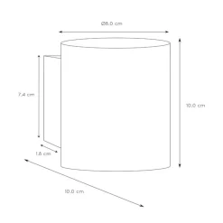 Væglamper ^ Lucide Xera væglampe, sort, Ø 8 cm, up/downlight, aluminium