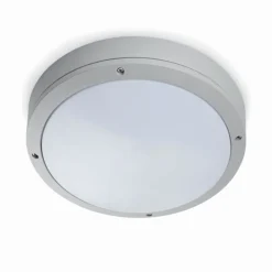 FARO BARCELONA Udendørs Loftlamper > Yen udendørs loftlampe, lysegrå, Ø 28 cm, E27