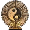 Woru Bordlamper > Ying Yang Batur bordlampe, rund, 40 cm, brun