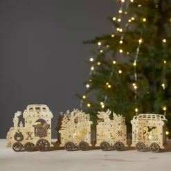 Dekorationsbelysning|Julepynt ^ STAR TRADING Yuletide LED-dekorationslampe som juletog