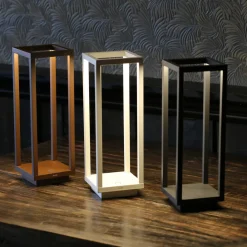 Terrassebelysning|Bordlamper ^ Zafferano Home LED-batterilygte IP54 corten