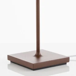 Zafferano Dekorationsbelysning|Terrassebelysning > Poldina LED-bordlampe med genopladeligt batteri, mat, brun