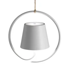Zafferano Udendørs Pendellamper > Poldina LED-pendel med genopladeligt batteri, hvid