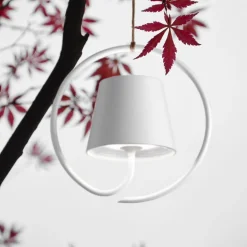 Zafferano Udendørs Pendellamper > Poldina LED-pendel med genopladeligt batteri, hvid