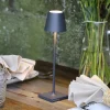 Zafferano Dekorationsbelysning|Terrassebelysning > Poldina micro akku-lampe, IP65 mørkegrå