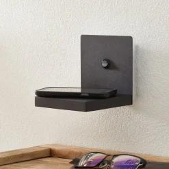 Væglamper|Væglamper ^ Mantra Iluminación Zanzibar LED-væglampe med ladestation, sort