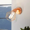 Væglamper ^ EGLO Zapata LED-væglampe i burdesign, kobberfarvet