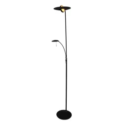 Gulvlamper|Gulvlamper ^ Steinhauer Zenith LED-gulvlampe, læselampe, CCT, metal, sort