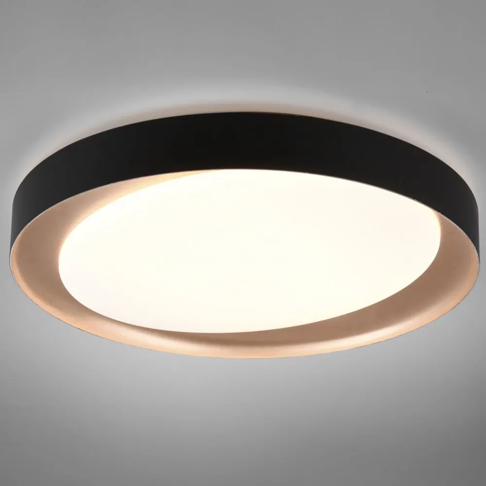 Reality Leuchten Loftlamper > Zeta LED-loftlampe, tunable white, sort/guld