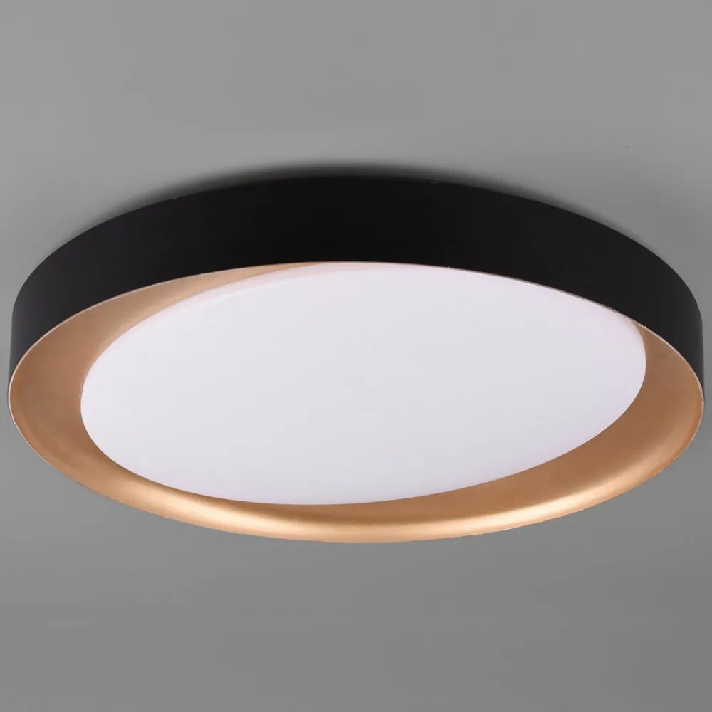Reality Leuchten Loftlamper > Zeta LED-loftlampe, tunable white, sort/guld