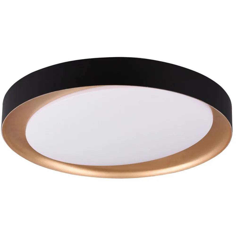 Reality Leuchten Loftlamper > Zeta LED-loftlampe, tunable white, sort/guld