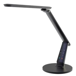 Arbejdsrum/Kontor|Bordlamper ^ Aluminor Zig LED-skrivebordslampe med betjeningspanel, sort