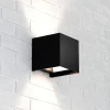 MCJ Væglamper > Zuza 2 væglampe, sort, metal, fire vinger, 10 cm, G9