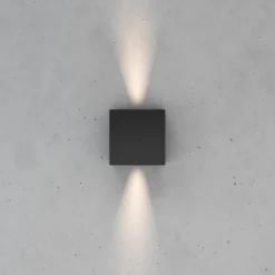 MCJ Væglamper > Zuza 2 væglampe, sort, metal, fire vinger, 10 cm, G9